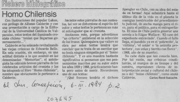 "Homo chilensis"