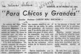 "Para chicos y grandes"