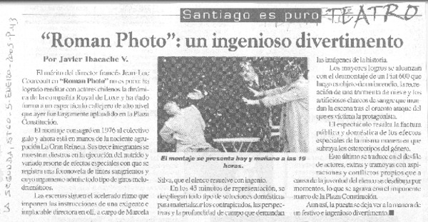 "Roman photo": un ingenioso divertimento