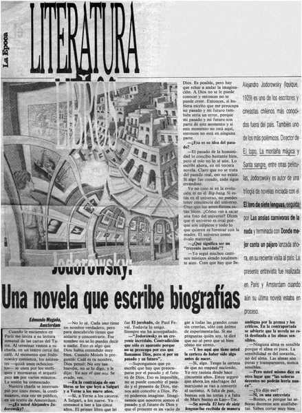 Una novela que escribe biografías