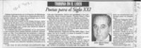 Poetas para el siglo XXI  [artículo] Jaime Miguel Gómez Rogers.