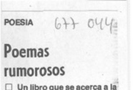 Poemas rumorosos