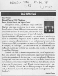 Las infantas  [artículo] Andrea Kottow
