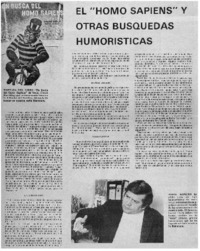 El "Homo sapiens" y otras búsquedas humorísticas