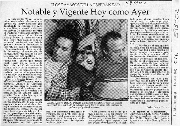 Notable y vigente hoy como ayer  [artículo] Pedro Labra Herrera