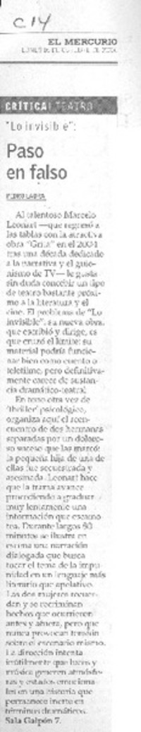 Paso en falso