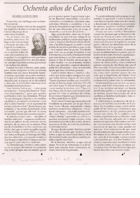 Ochenta años de Carlos Fuentes