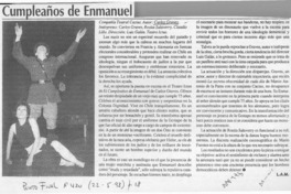 Cumpleaños de Enmanuel  [artículo] L. A. M.