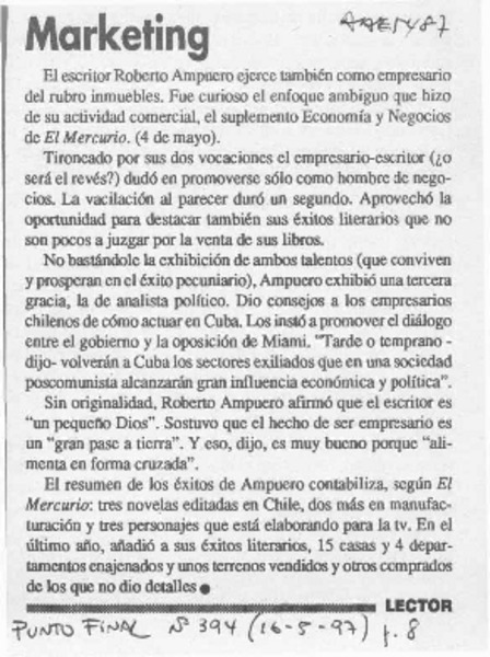 Marketing  [artículo] Lector.
