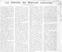 La venida de Manuel Lacunza