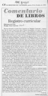 Registro curricular  [artículo] Carlos León Pezoa.