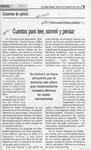 Cuentos para leer, sonreír y pensar  [artículo] Ernesto Livacic Gazzano.