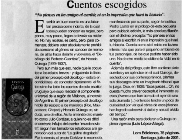 Cuentos escogidos