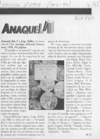 La invención de Chile  [artículo] M. A.