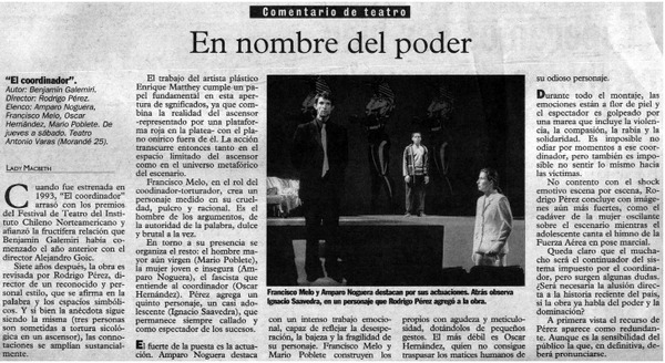 En nombre del poder