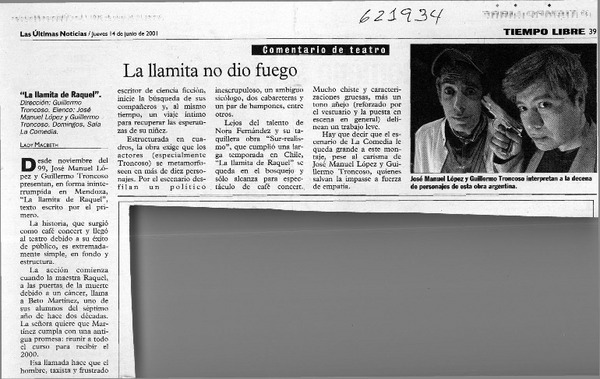 La llamita no dio fuego  [artículo] Lady Macbeth