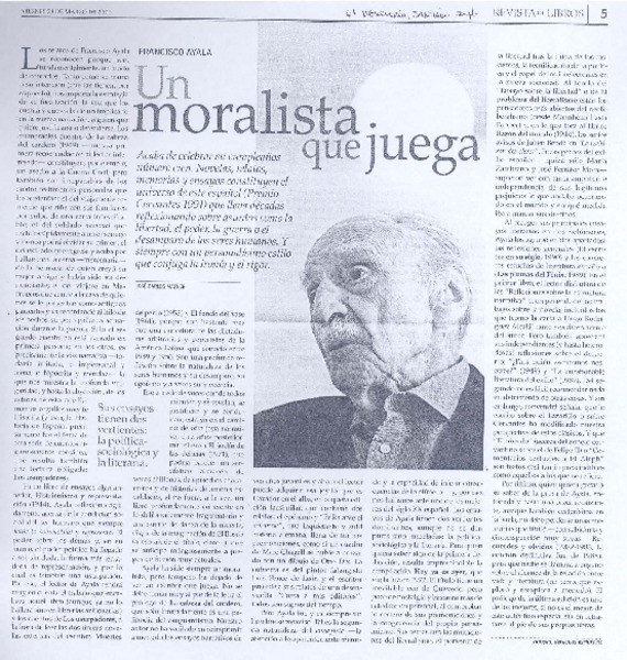 Un moralista que juega