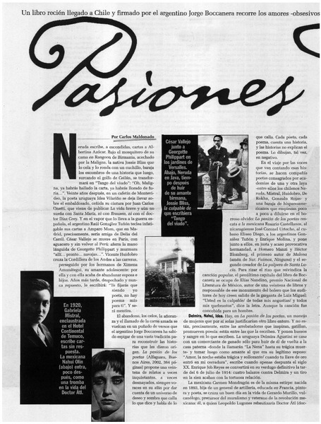 Pasiones de Poetas