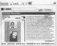 Mi hermana Violeta Parra  [artículo] Carlos Maldonado R.