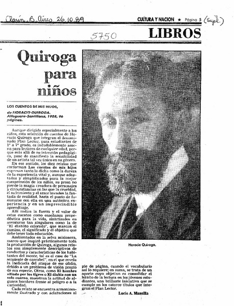 Quiroga para niños