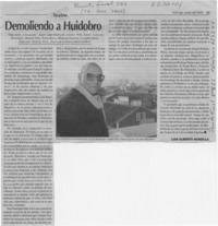 Demoliendo a Huidobro