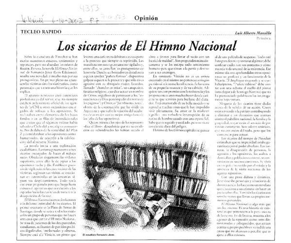 Los sicarios de El Himno Nacional