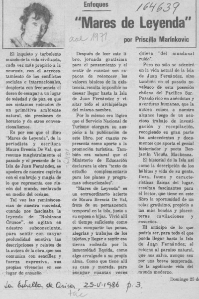 "Mares de leyenda"