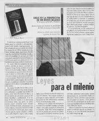 Chile en la perspectiva de un nuevo milenio  [artículo] Camilo Marks
