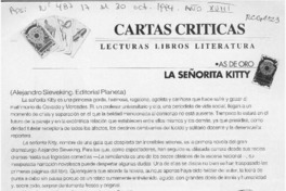 La señorita Kitty  [artículo] Camilo Marks.