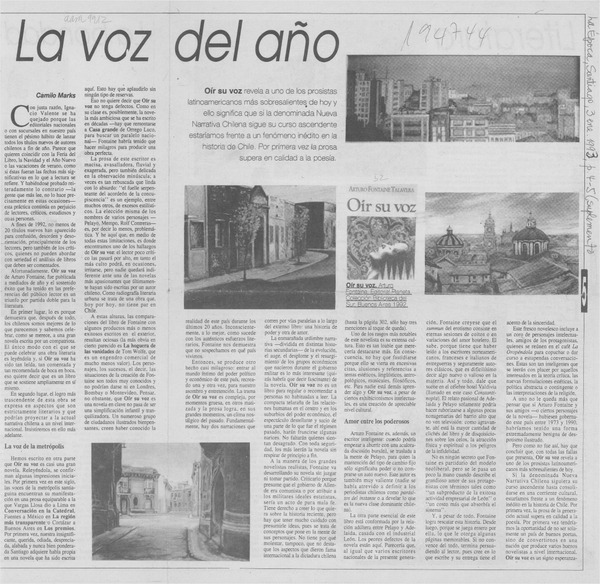 La voz del año