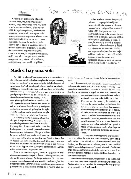 Madre hay una sola