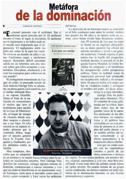 Metáfora de la dominación