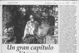 Un gran capítulo literario  [artículo] Camilo Marks.