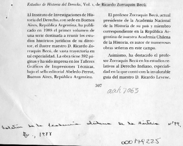 Estudios de Historia del Derecho