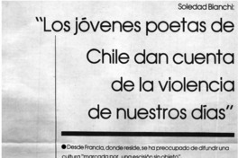 Los jóvenes poetas de Chile dan cuenta de la violencia de nuestros días