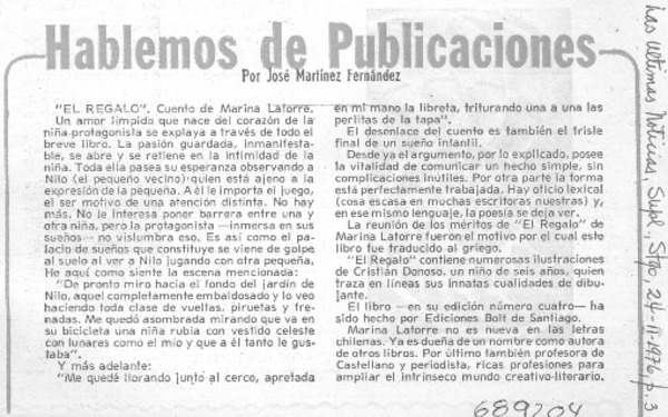 Hablemos de publicaciones