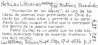 Noticias literarias