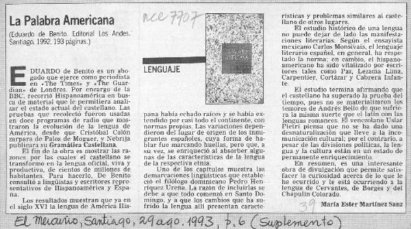 La palabra americana