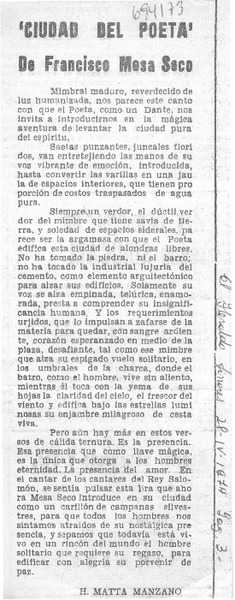 Ciudad del poeta"