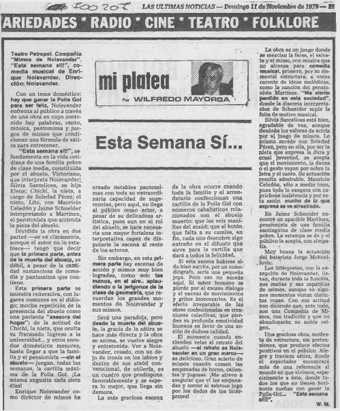 Esta semana sí --