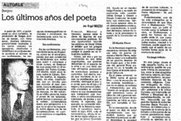 Los Ultimos años del poeta