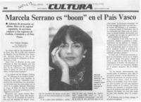 Marcela Serrano es "boom" en el país Vasco  [artículo] Violeta Medina.