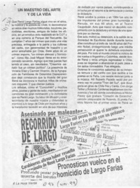 Un maestro del arte y de la vida  [artículo] Raúl Mellado Castro