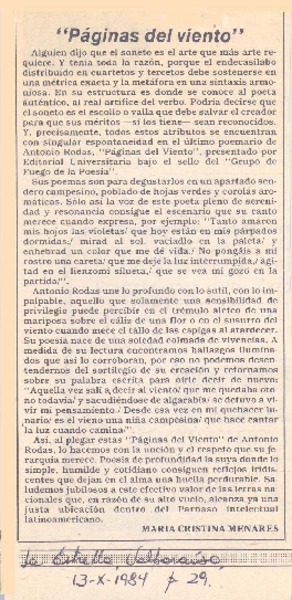 Páginas del viento"