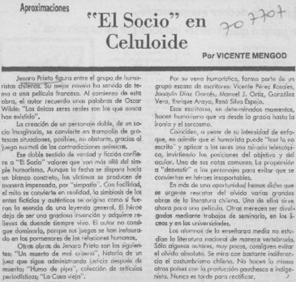 El socio" en celuloide