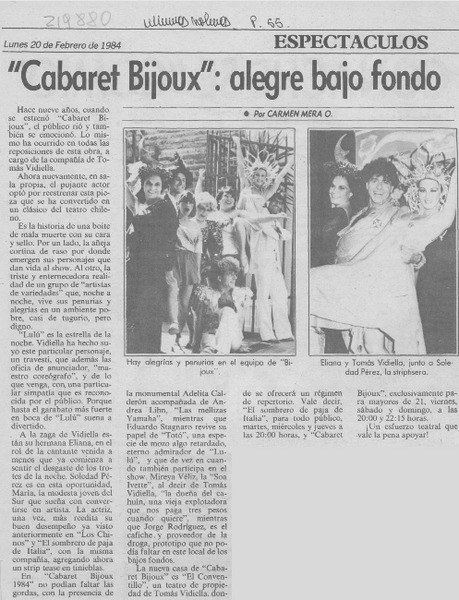 "Cabaret Bijoux", alegre bajo fondo