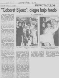 "Cabaret Bijoux", alegre bajo fondo
