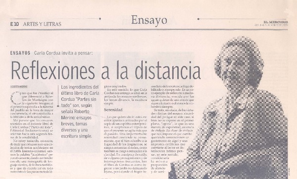 Reflexiones a la distancia