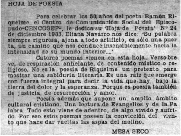 Hoja de poesía