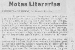 Notas literarias